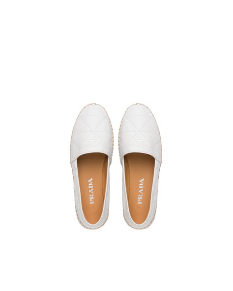 prada nappa leather espadrilles|White Nappa Leather Espadrilles .